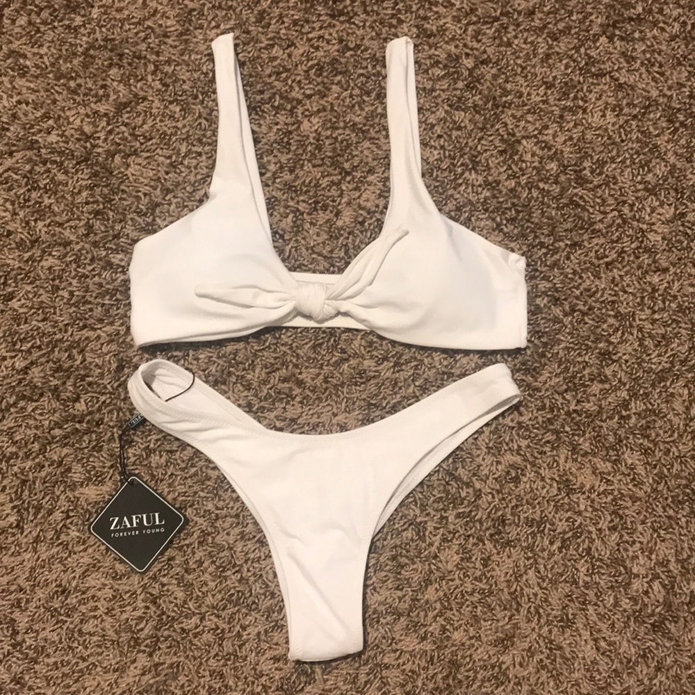 White bikini set